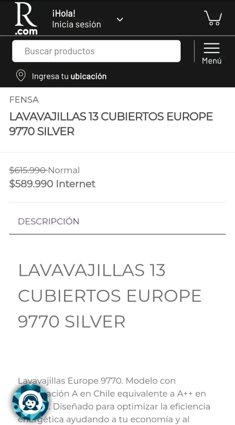 Lavavajillas Fensa Europe 9770 Silver 13 Cubiertos - 2