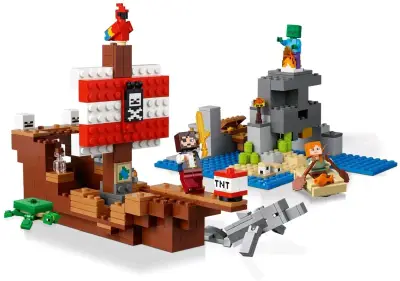 LEGO Minecraft La Aventura del Barco Pirata - miniatura 1