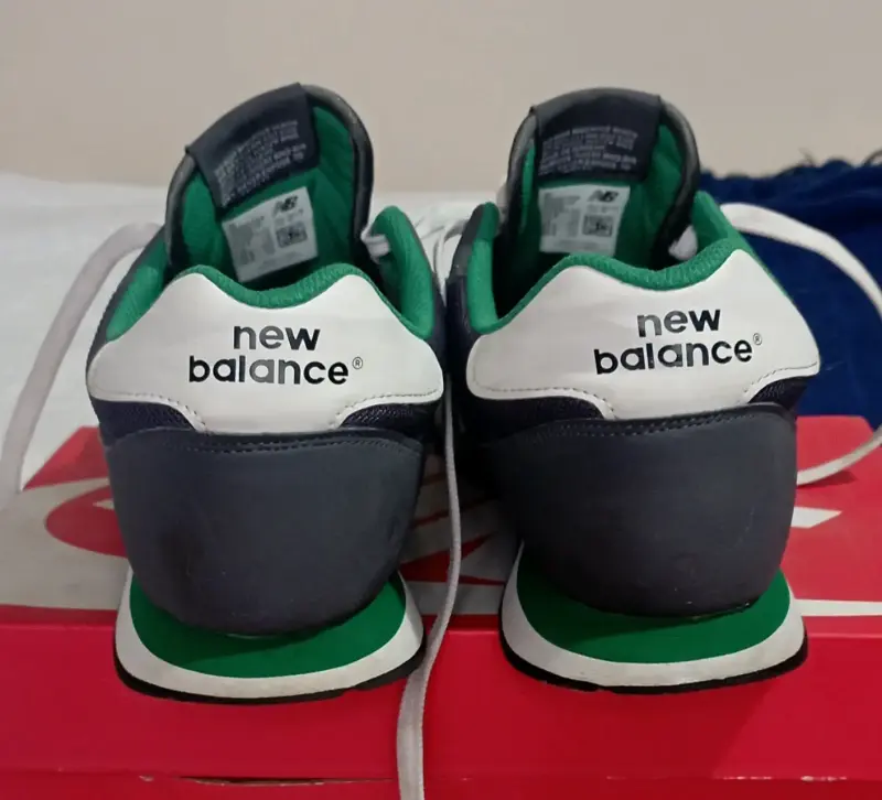 Zapatillas New Balance 500 gris y verde - 4