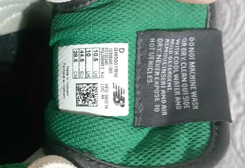 Zapatillas New Balance 500 gris y verde - 5