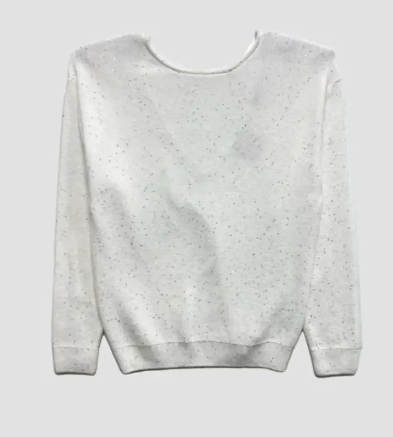 Suéter Blanco con Lentejuelas Zara Talla M - 1