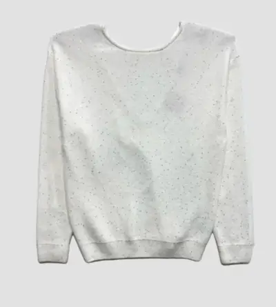 Suéter Blanco con Lentejuelas Zara Talla M - miniatura 1