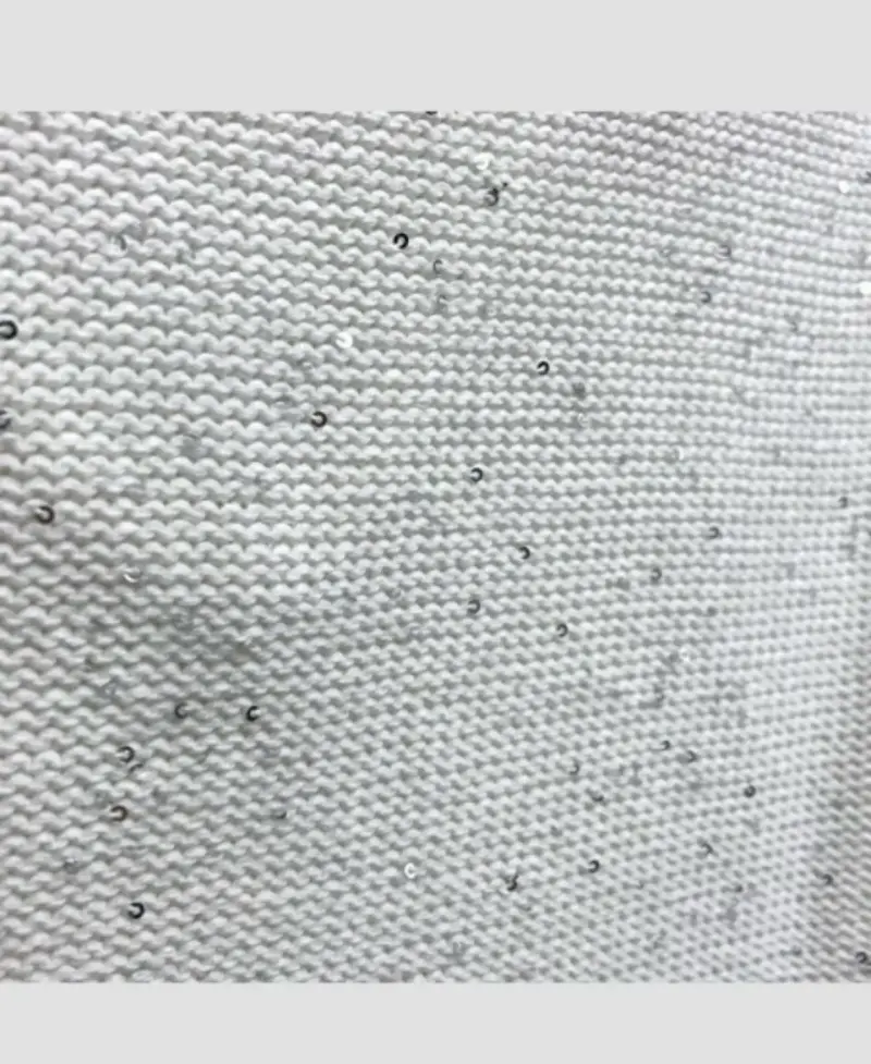 Suéter Blanco con Lentejuelas Zara Talla M - 4