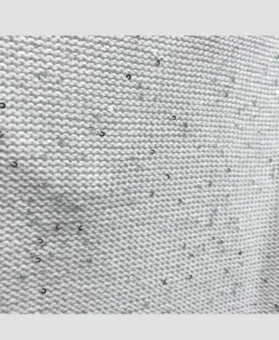 Suéter Blanco con Lentejuelas Zara Talla M - miniatura 4