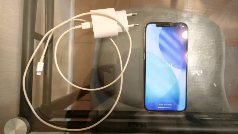 iPhone 12 Pro dorado con funda decorativa - 5