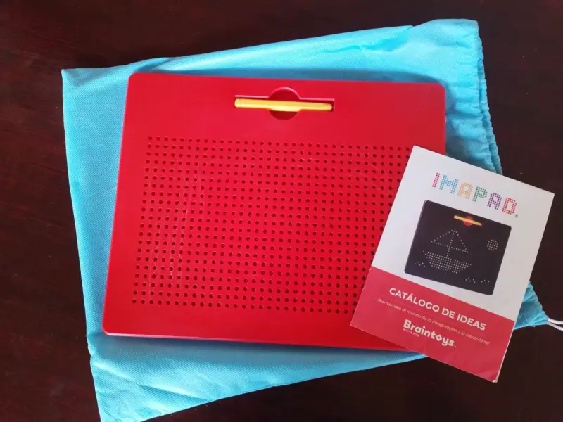Tablero Magnético Imapad Rojo para Niños - 1
