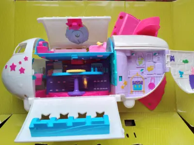 Avión de juguete Polly Pocket con accesorios - miniatura 1