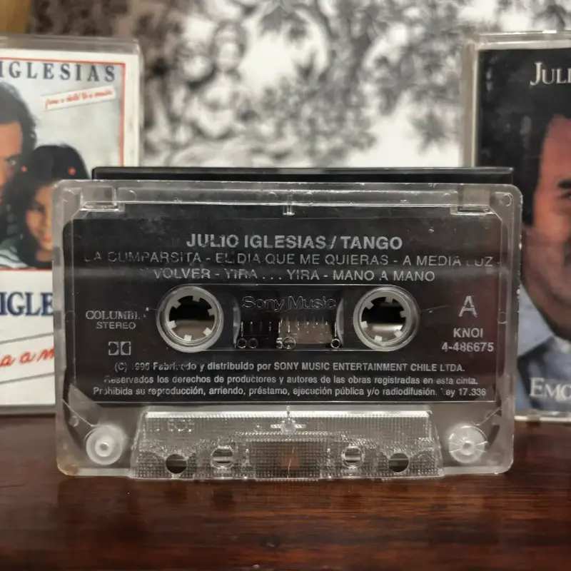 Lote Cassettes Julio Iglesias Emociones Tango Niña - 5