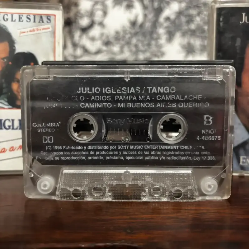 Lote Cassettes Julio Iglesias Emociones Tango Niña - 6