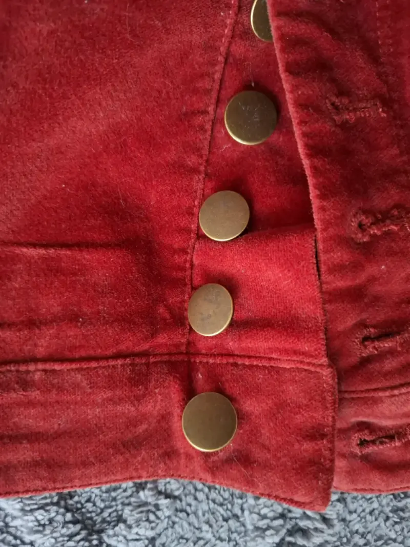Falda roja con botones Forever 21 - 2
