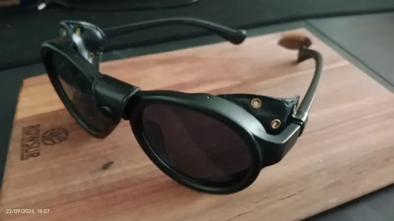 Gafas de Sol Estilo Vintage Negras - 3