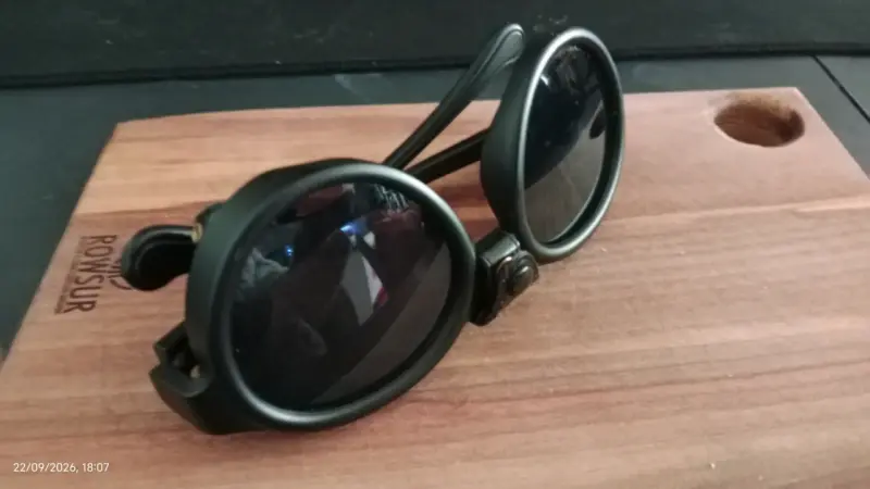 Gafas de Sol Estilo Vintage Negras - 5