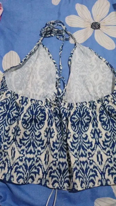 Top de tirantes estampado azul Shein - miniatura 2