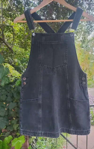 Jumper de mezclilla negro para niña - miniatura 1