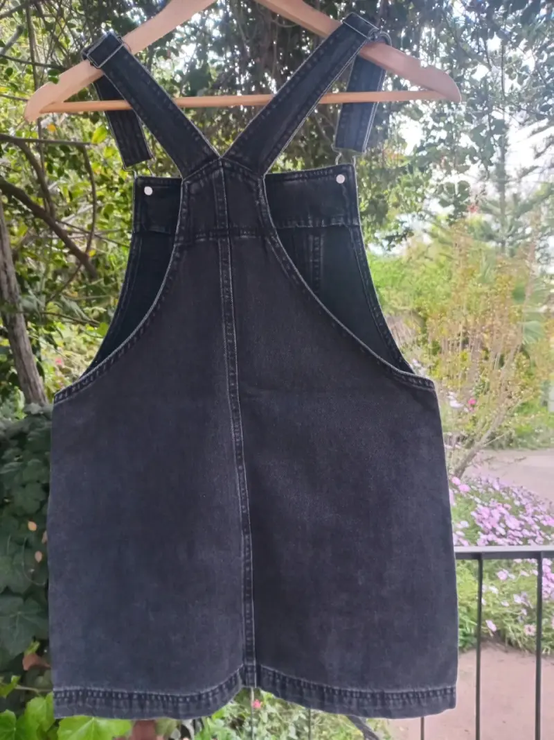 Jumper de mezclilla negro para niña - 2