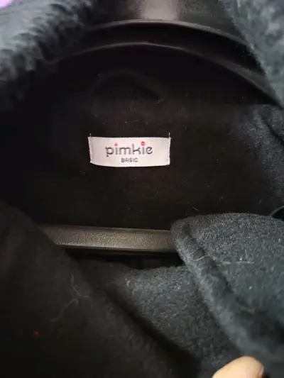 Abrigo negro Pimkie con cinturón botones - miniatura 4