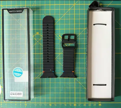 Correa de reloj negra para Apple Watch 42/44/45/46mm - miniatura 2