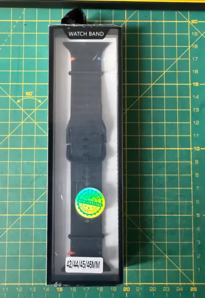 Correa de reloj negra para Apple Watch 42/44/45/46mm - miniatura 3