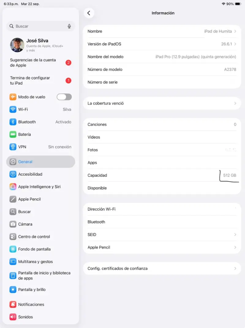 iPad Pro con Apple Pencil y funda - 5
