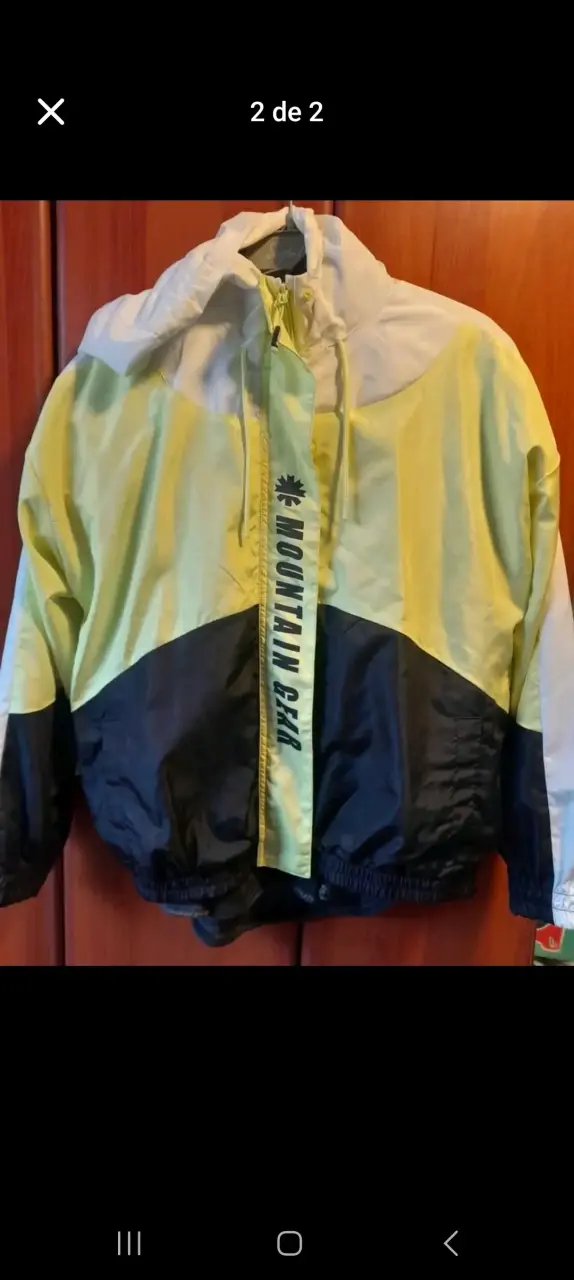 Cortaviento Mountain Gear amarillo y negro - 1