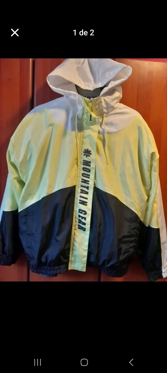 Cortaviento Mountain Gear amarillo y negro - 2