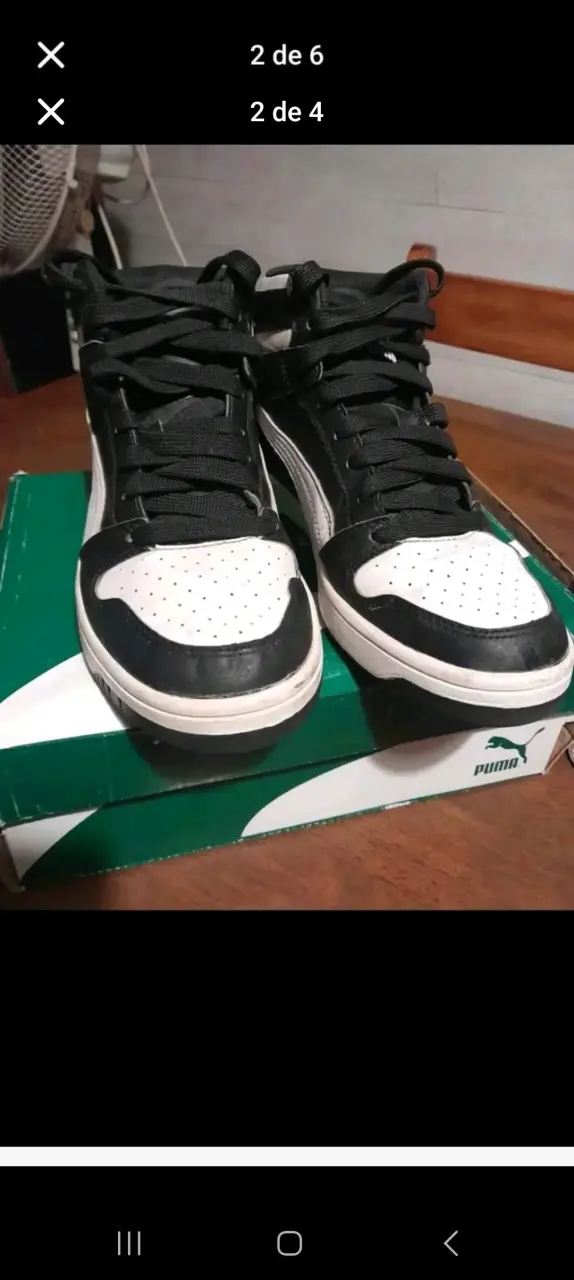 Zapatillas deportivas negras y blancas Puma - 3