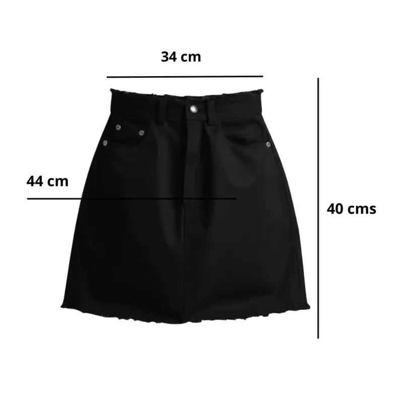 Falda denim Guinda Talla S para mujer - 3