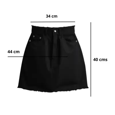 Falda denim Guinda Talla S para mujer - miniatura 3