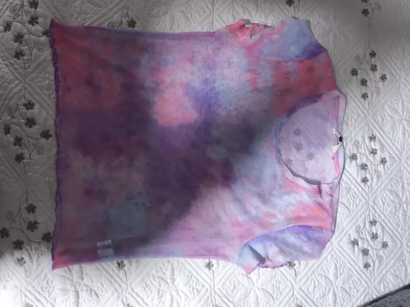 Polera tie-dye multicolor para mujer