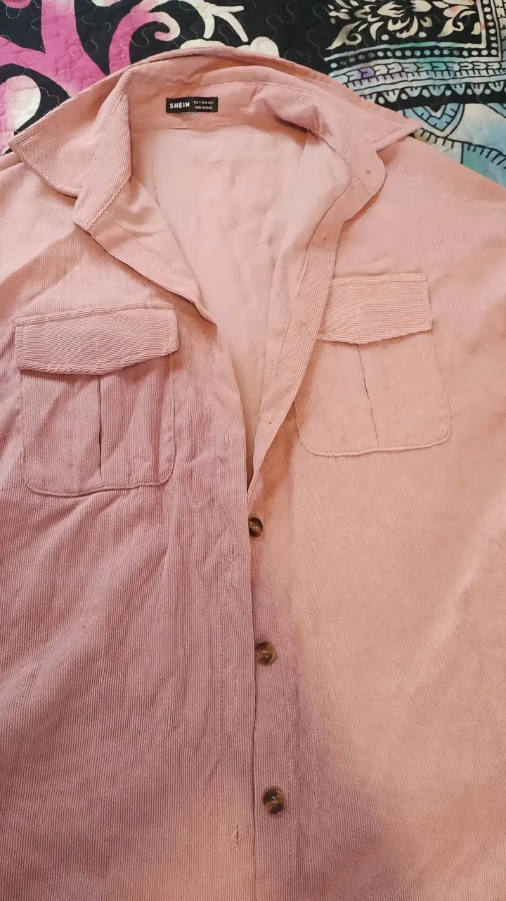 Camisa de palo rosa Shein para mujer - 2