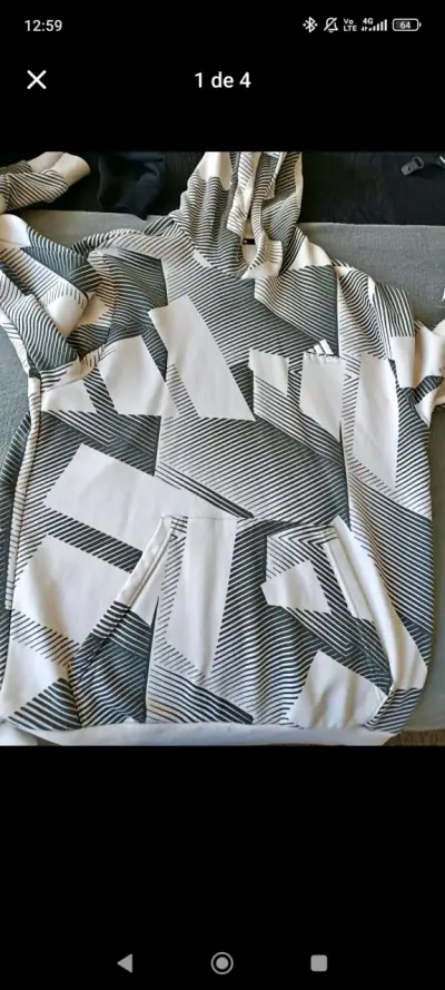 Polerón Adidas estampado geométrico - miniatura 2