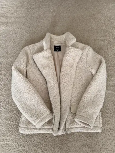 Chaqueta de lana sintética beige F&P - miniatura 1