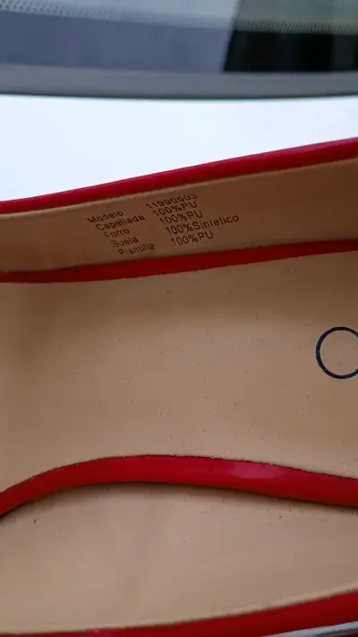 Zapatos de tacón rojo Via Uno elegantes - miniatura 2