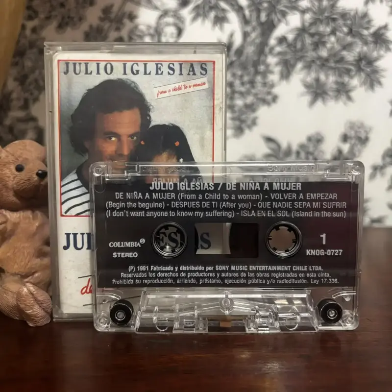 Cassette Julio Iglesias De Niña a Mujer 1991 Chile - 2