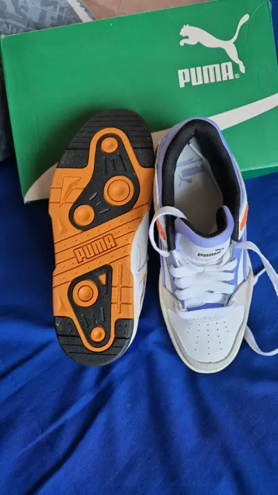 Zapatillas Puma Slipstream Trainer blancas y naranjas - miniatura 3