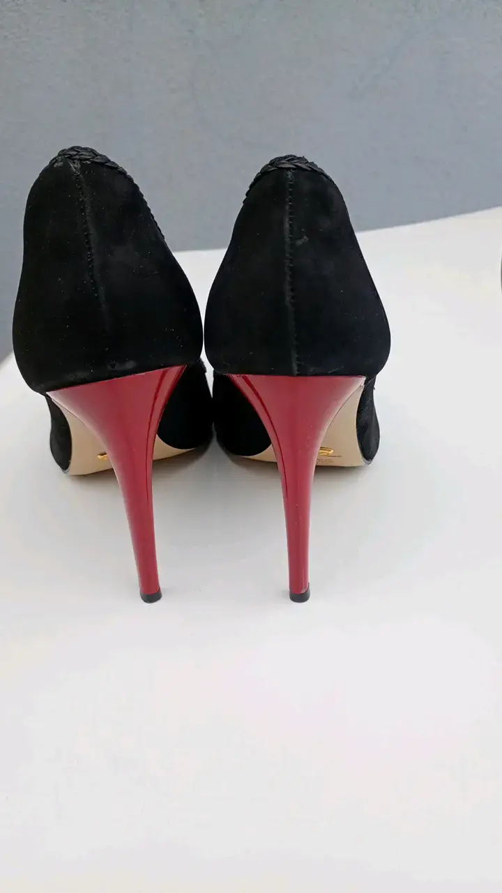 Tacones negros de gamuza Gacel talla 40 - 2