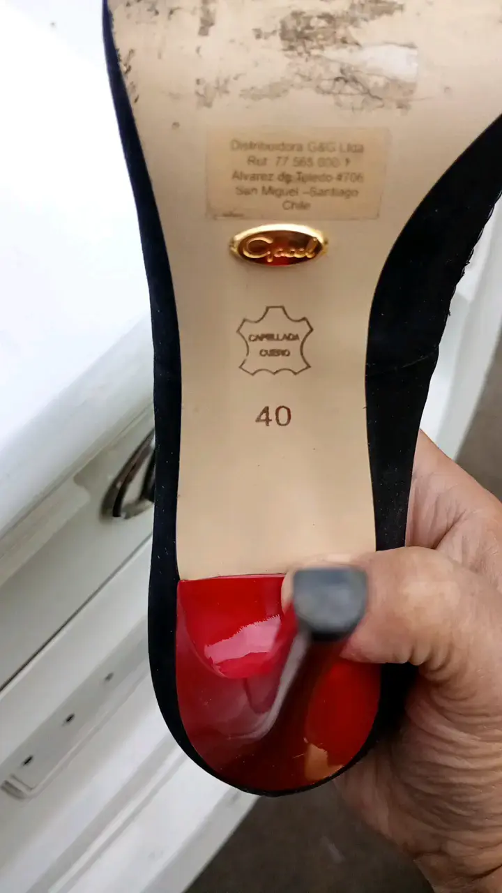Tacones negros de gamuza Gacel talla 40 - 3