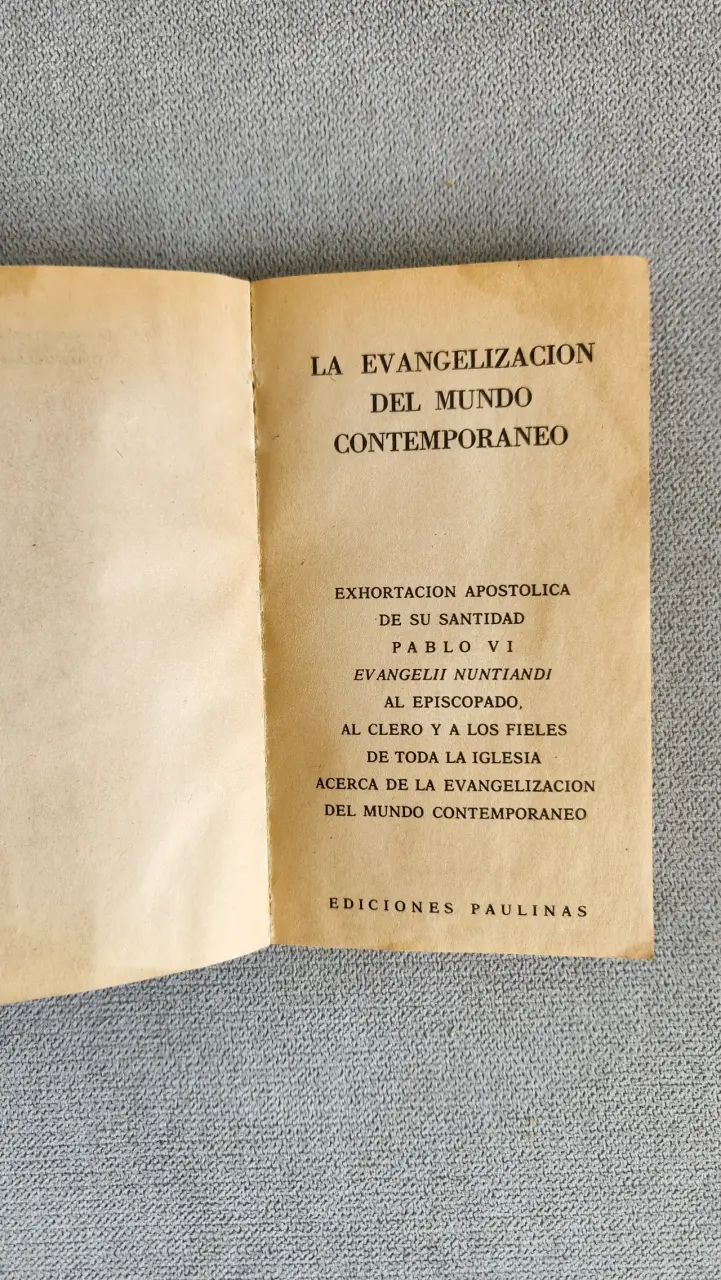 La Evangelización Del Mundo Contemporáneo - 2