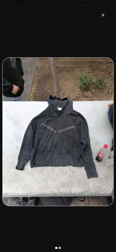 Chaqueta deportiva negra Nike talla 2X - miniatura 1