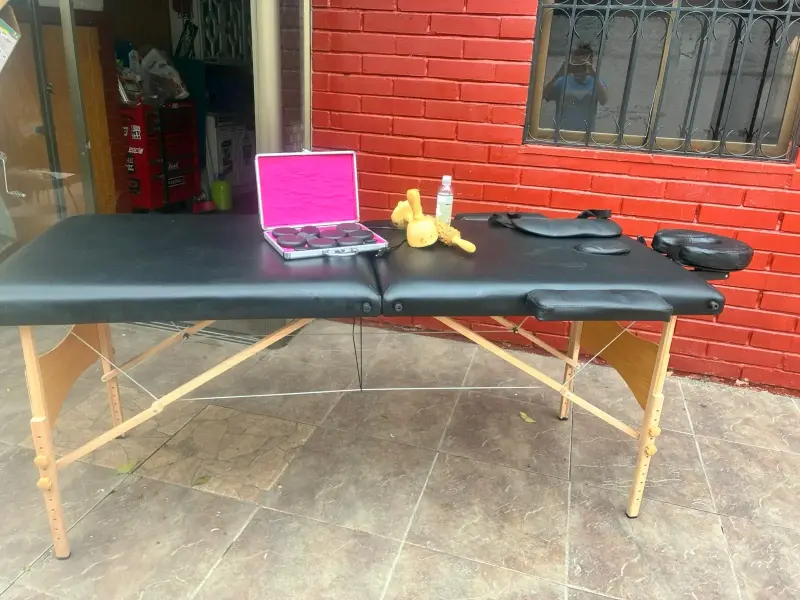 Camilla de Masaje Plegable con Accesorios