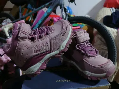 Botas de senderismo para niños color rosa - miniatura 1