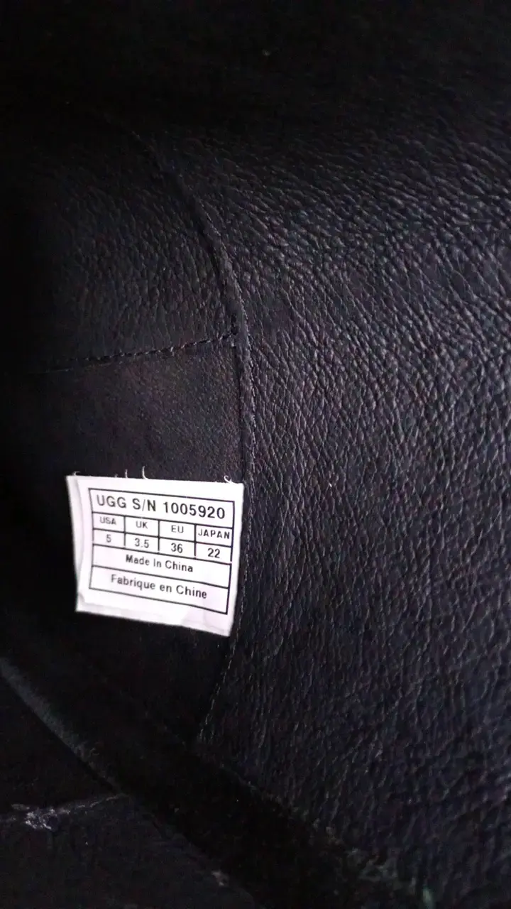 Botas largas negras de cuero con hebillas UGG - 5