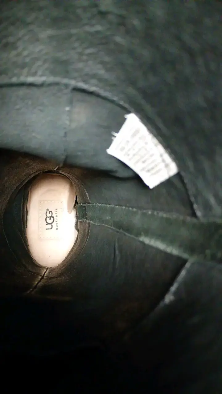 Botas largas negras de cuero con hebillas UGG - 6