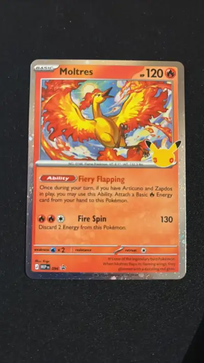 Carta Pokémon Moltres 30 aniversario - miniatura 1