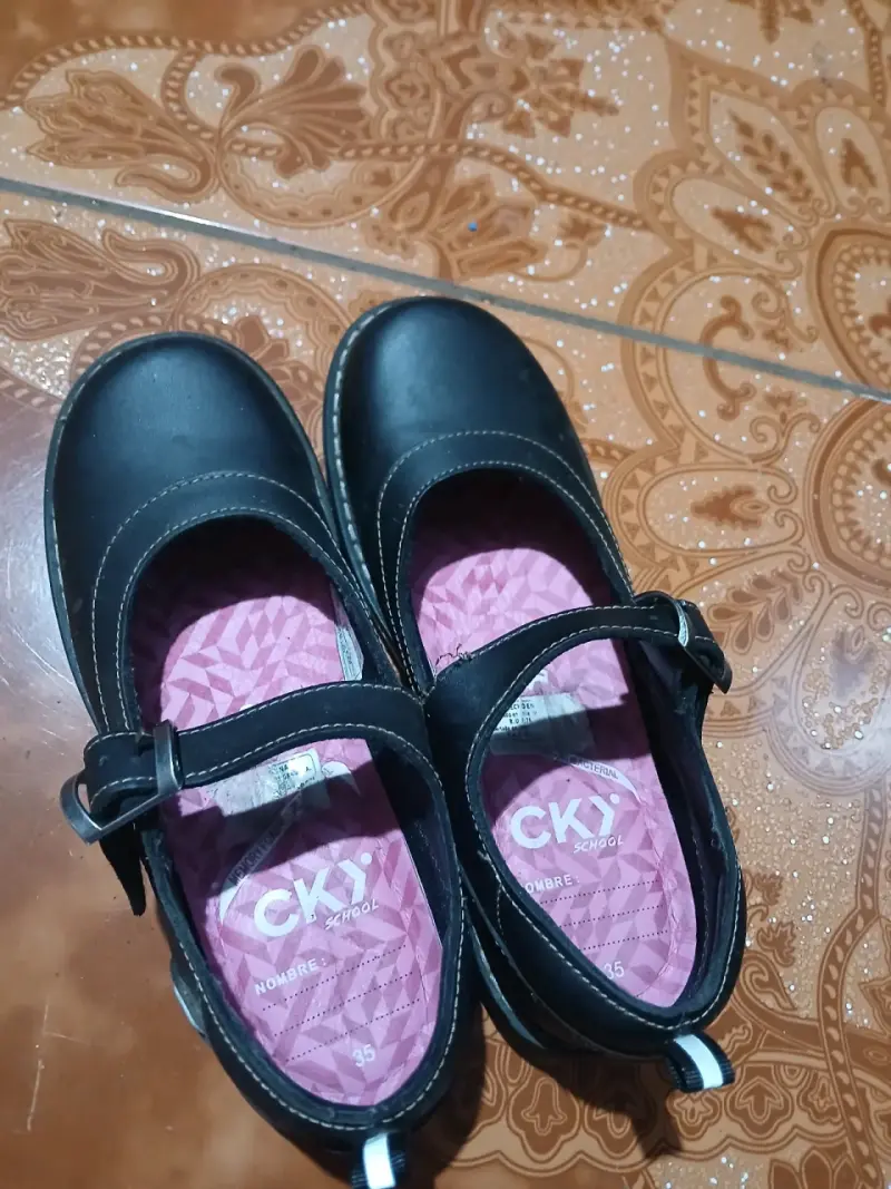 Zapatos escolares negros CKY para niña talla 35 - 2