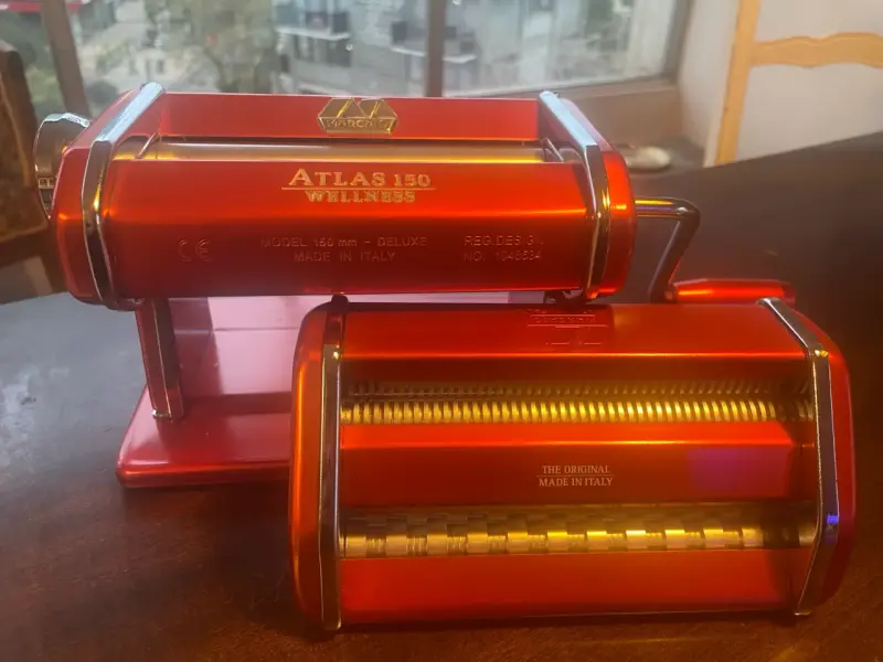 Máquina de Pasta italia Marcato Atlas 150 150 Roja - 3