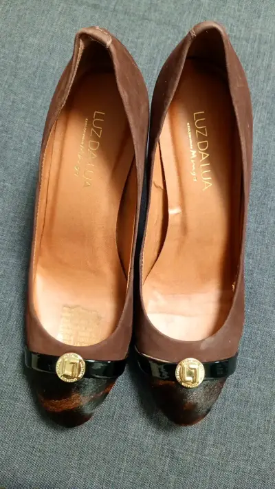 Zapatos de tacón marrones Luz Da Lua - miniatura 1