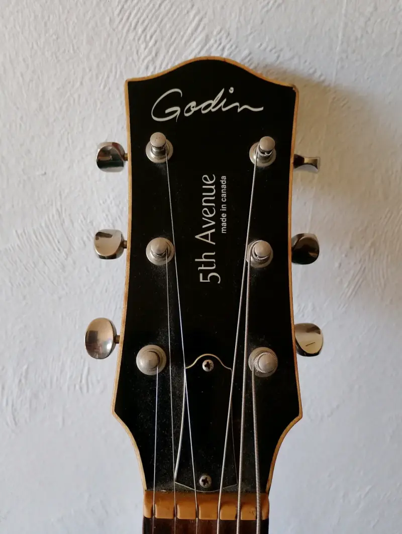 Guitarra eléctrica Godin 5th Avenue negra Zurdo - 6