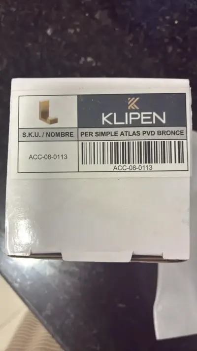 3 unidad Soporte de Pared Klipen Atlas PVD Bronce - miniatura 1