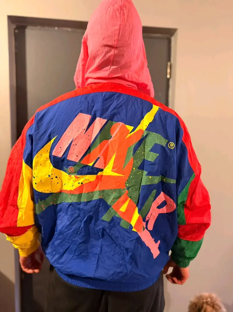 Chaqueta cortaviento multicolor Nike vintage - 2